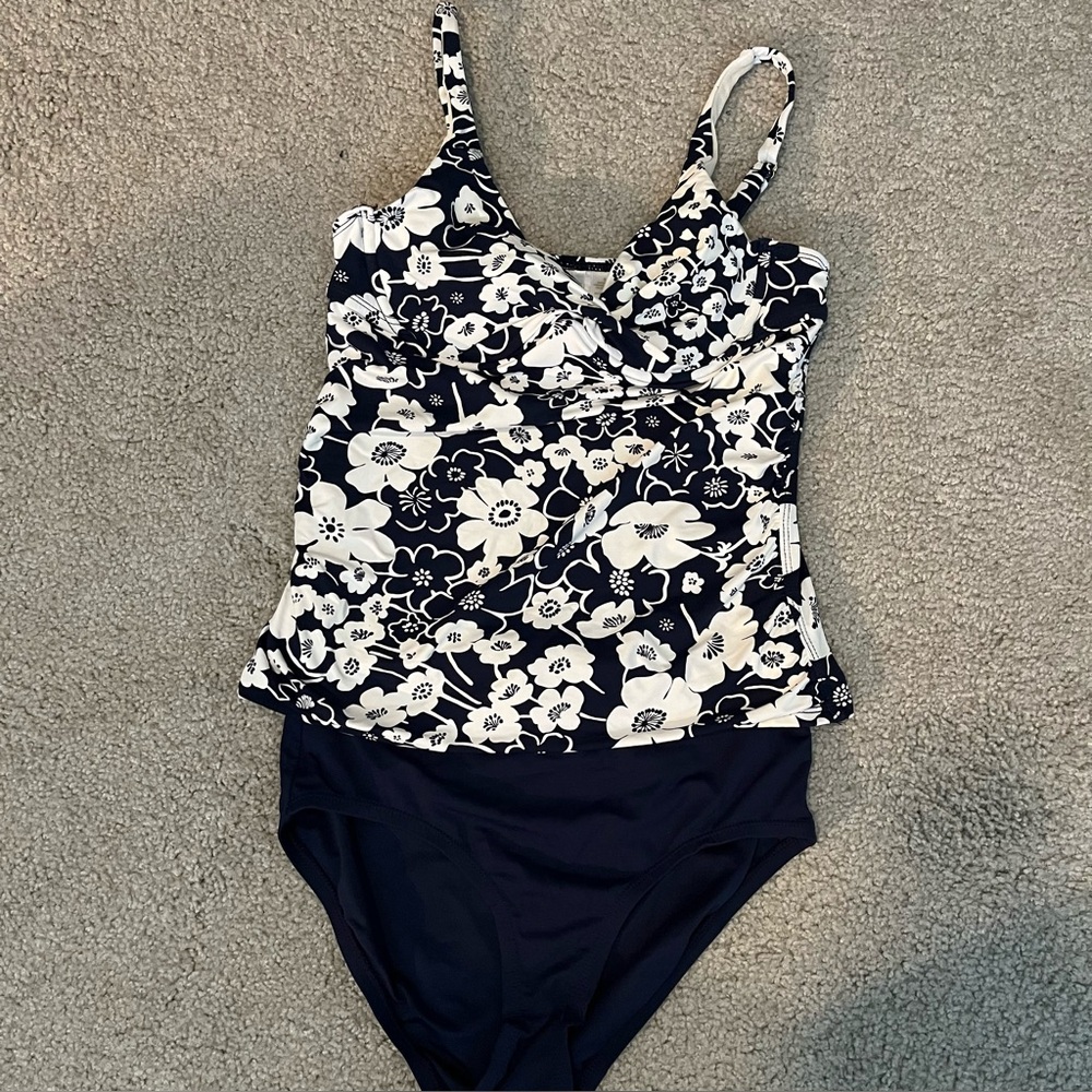 Anne Cole Signature Tankini Sz S/P